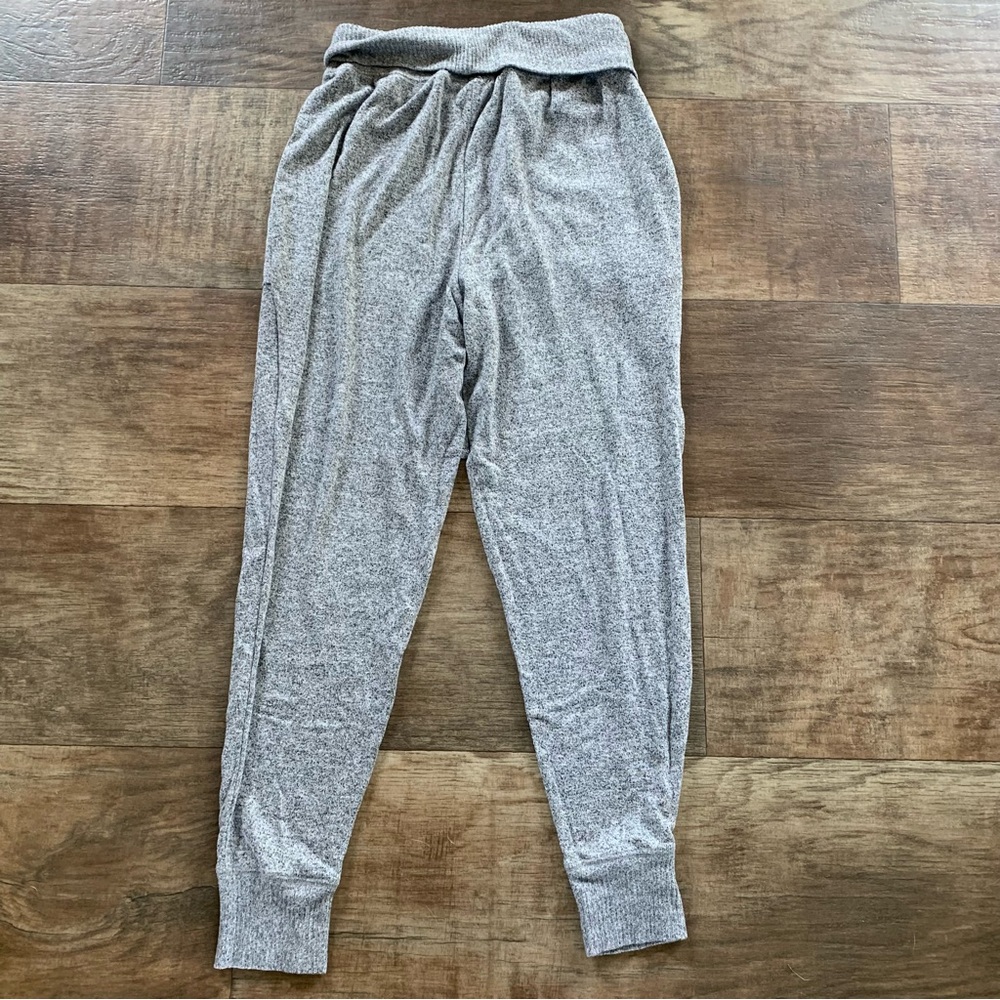 Aerie roll down gray  high waist joggers
